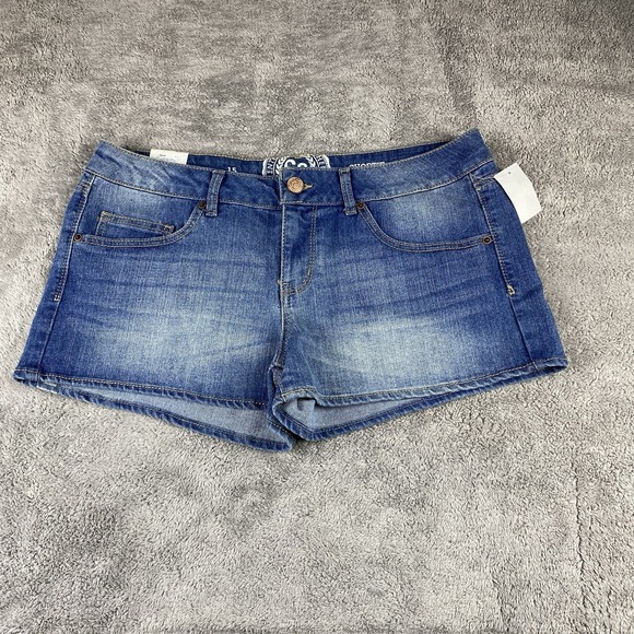 SO Pants - SO Stretch Shorts Womens 15 Blue Low Rise Shortie 2.5 Inch NWT